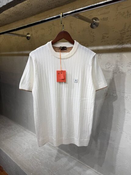 Loro Piana Ribbed Knit Cotton Crew-Neck T-Shirts