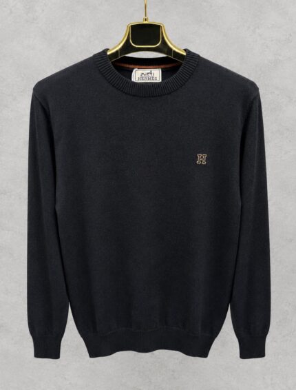 Hermes Crew-Neck Wool Sweaters