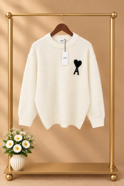 Ami Paris Ami de Coeur Wool Sweaters