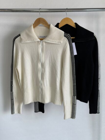 Christian Dior Zip-Up Knit Cardigans