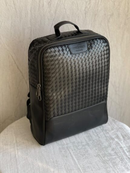 Bottega Veneta Intrecciato Woven Leather Backpack