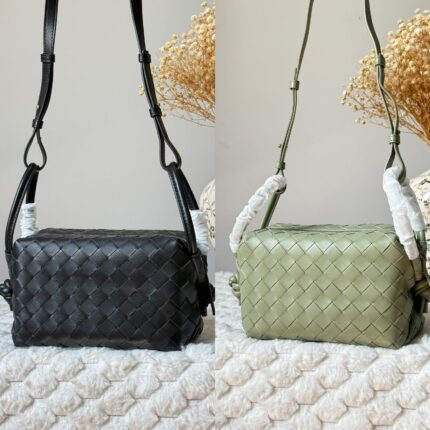 Bottega Veneta Camera Intrecciato Crossbody Bags