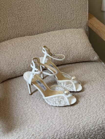 Jimmy Choo Sacora Pearl Lace Heels
