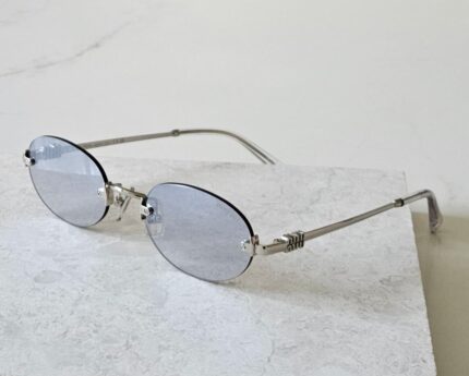 Miu Miu M176 Oval Rimless Sunglasses