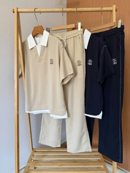Brunello Cucinelli Layered Polo Co-Ord Sets
