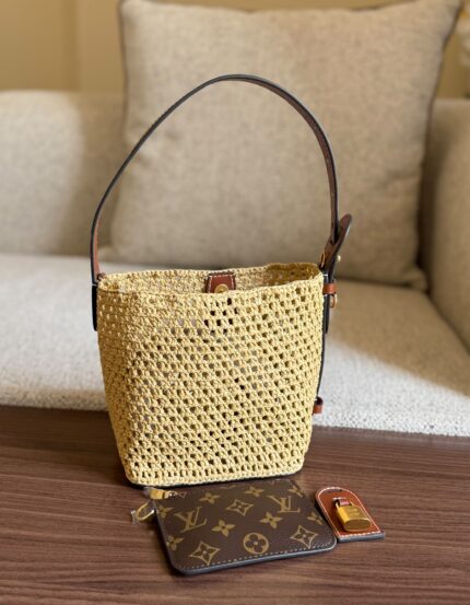 Louis Vuitton Low Key Raffia Shoulder Bag