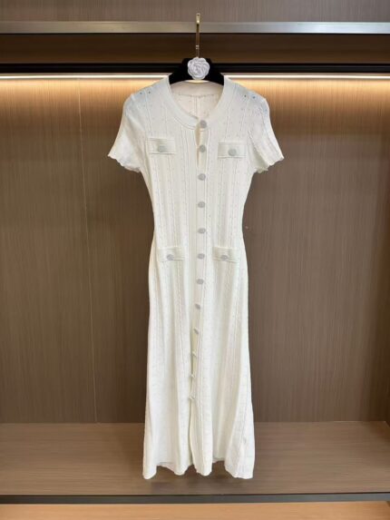 Sandro Knit Button-Front Midi Dresses