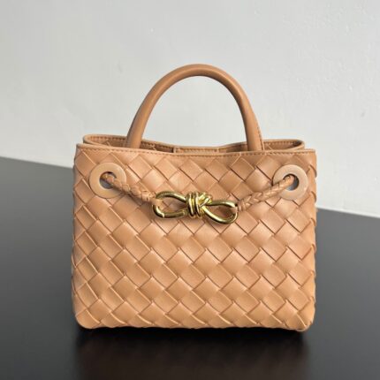Bottega Veneta Andiamo Intrecciato Woven Top Handle Bags