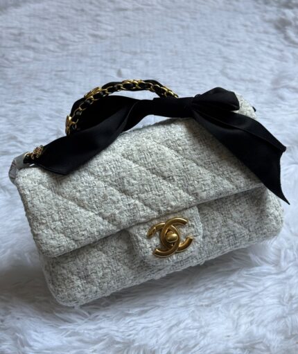 Chanel Tweed Top Handle Bags