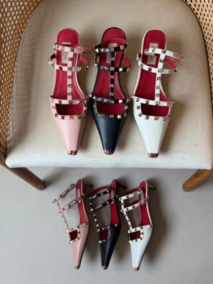 Valentino Rockstud Kitten Heels
