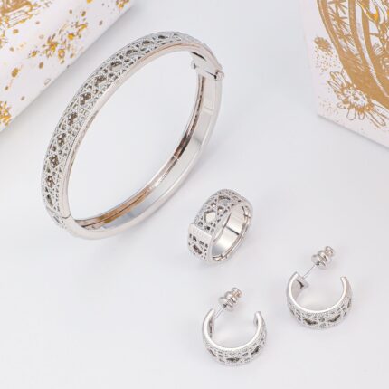 Christian Dior Cannage Lace 3-Piece Jewelry Sets