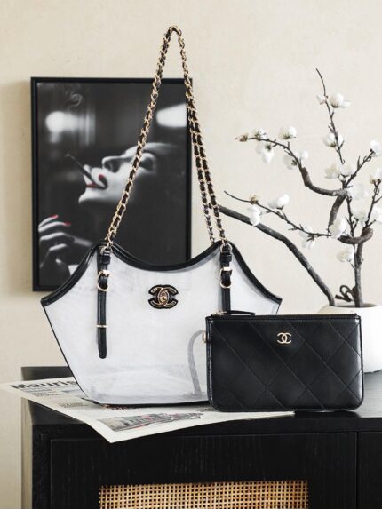 Chanel Transparent Mesh Tote Bag