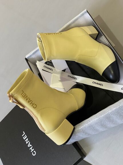 Chanel Cap Toe Ankle Boots