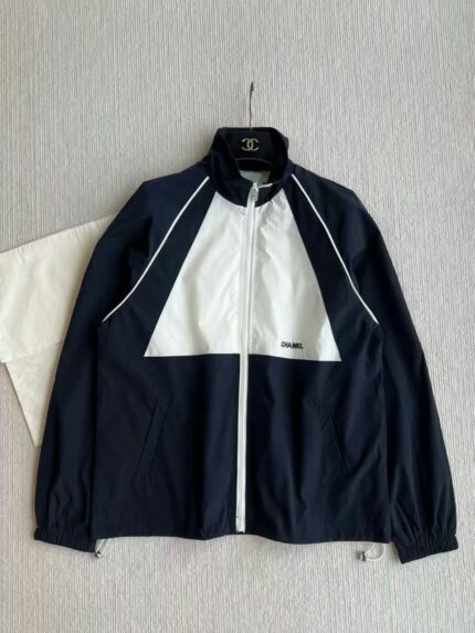 Chanel Tow-Tone Windbreaker Jacket