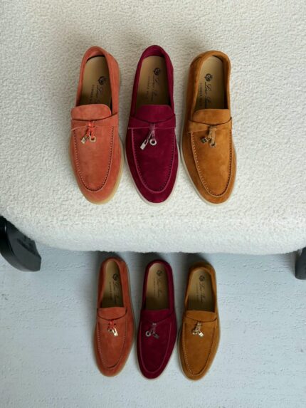 Loro Piana Charms Summer Walk Suede Loafers