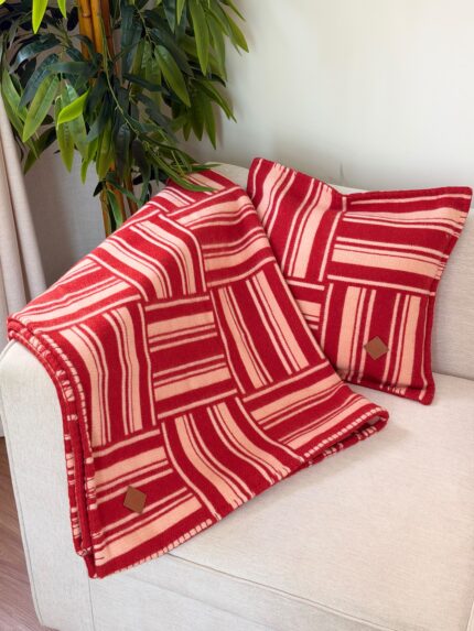 Hermes Woven Throw Blanket & Cushion Sets