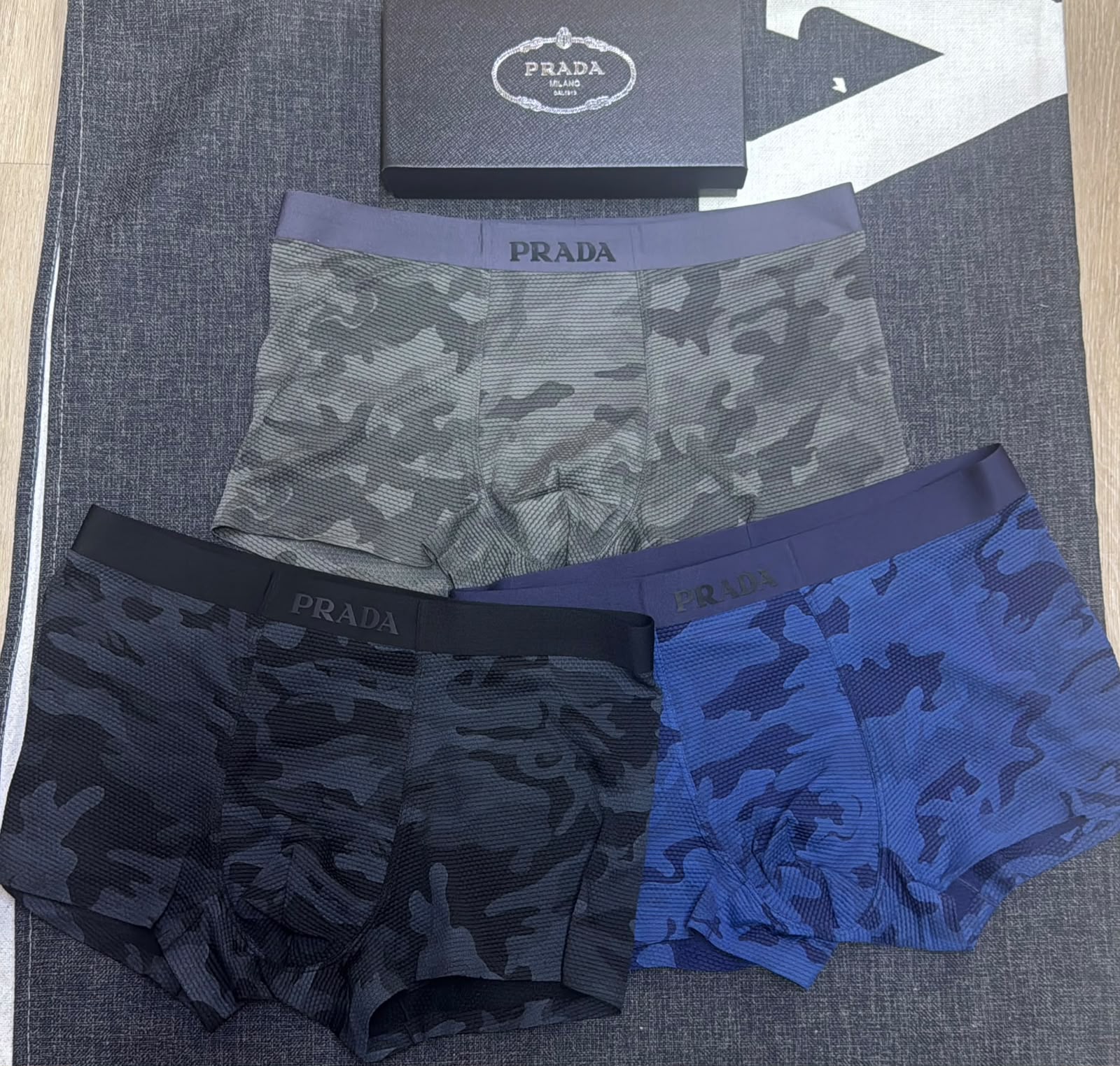 Prada Milano Camouflage Boxer Trunks