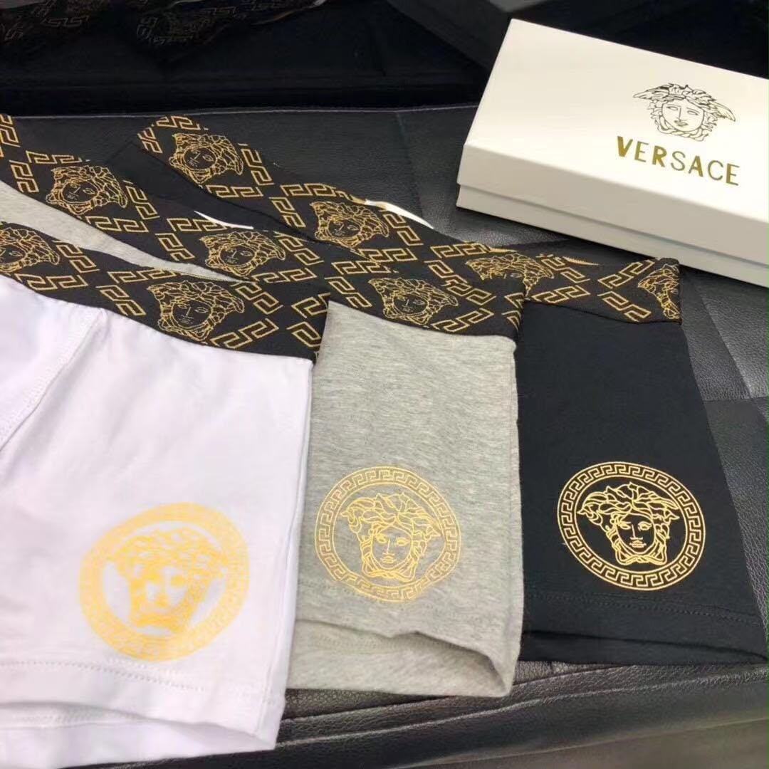 Versace Medusa Gold Boxer Trunks