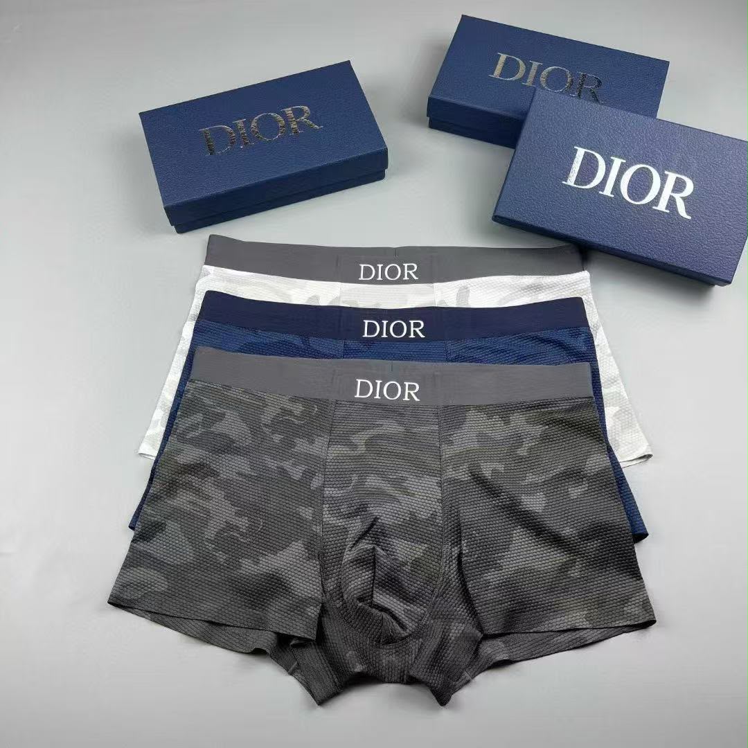 Dior Camo Jacquard Boxer Trunks