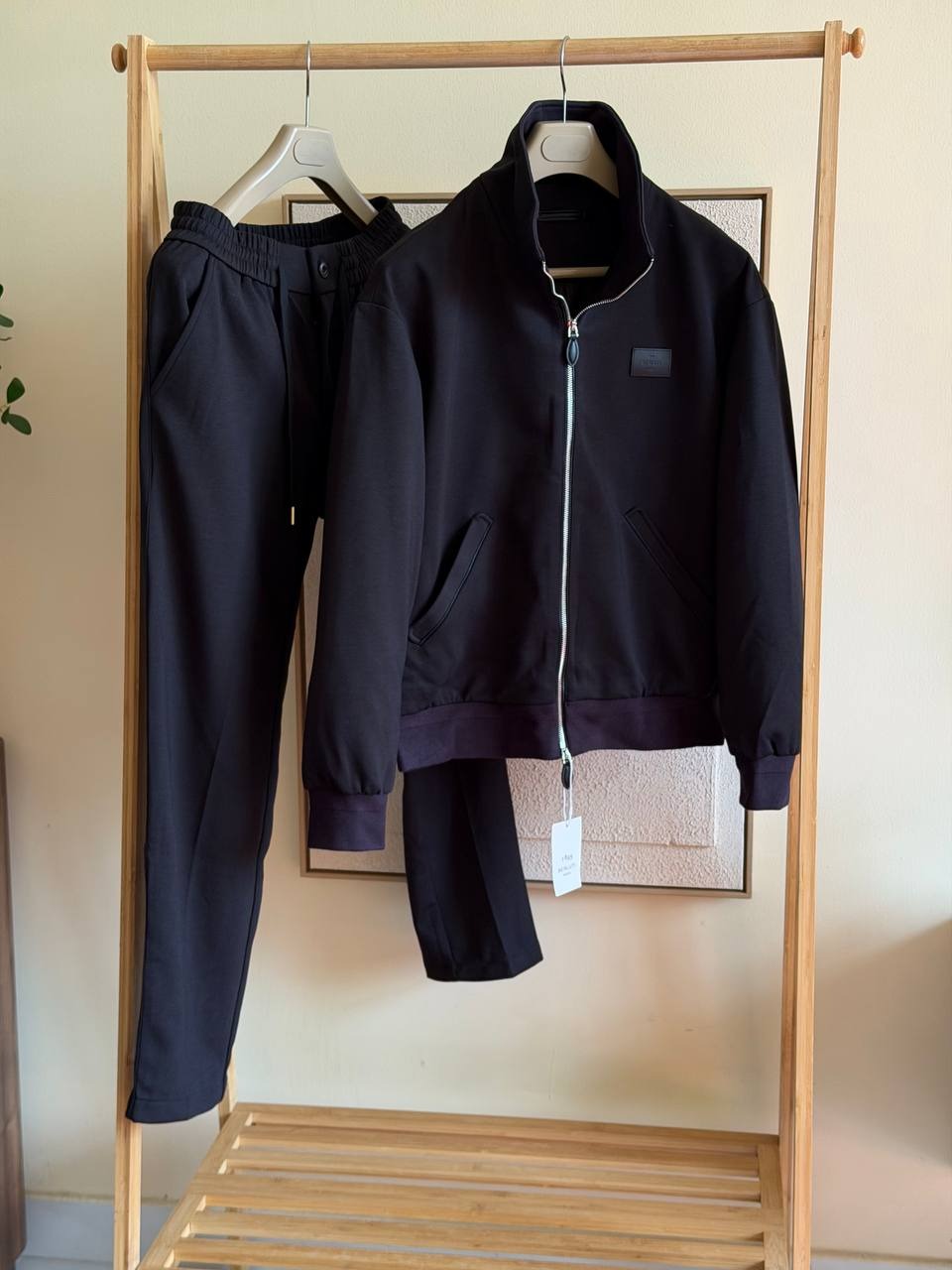 Berluti Signature Logo Patch Zip-Up 2-Piece Tracksuit Set