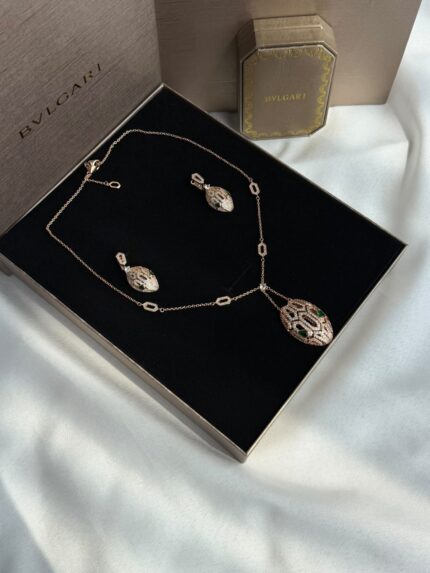 Bvlgari Serpenti Necklace & Earrings Set