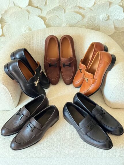 Hermès H Buckle Moccasin Loafers