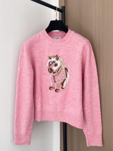 Chanel Cashmere Pony Intarsia Sweaters
