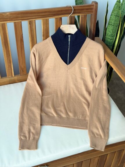 Miu Miu Layered Knit Sweater