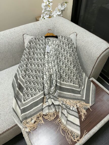 Christian Dior Oblique Poncho Shawls
