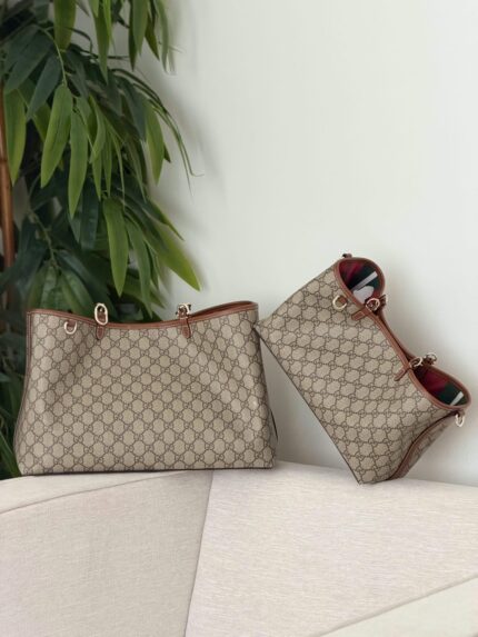 Gucci GG Emblem Medium Tote Bags