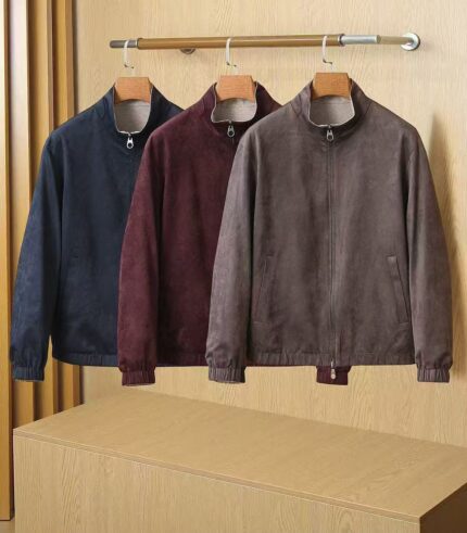 Loro Piana Suede Reversible Bomber Jackets
