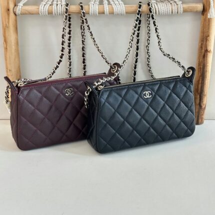 Chanel Quilted Caviar Leather Shoulder Bags