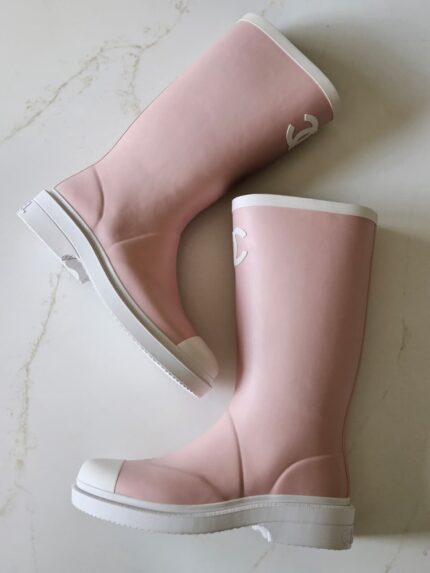 Chanel CC Logo Rain Boots