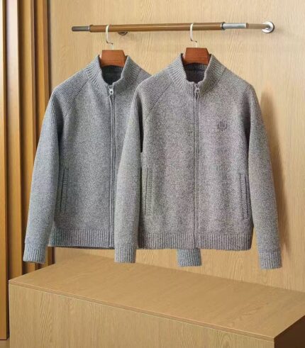Loro Piana Zip-Up Cashmere Blend Knit Jackets