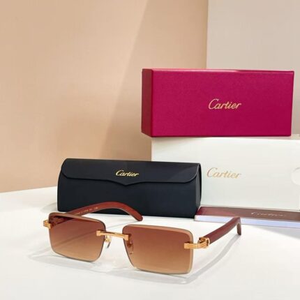 Cartier Rimless Rectangle Sunglasses