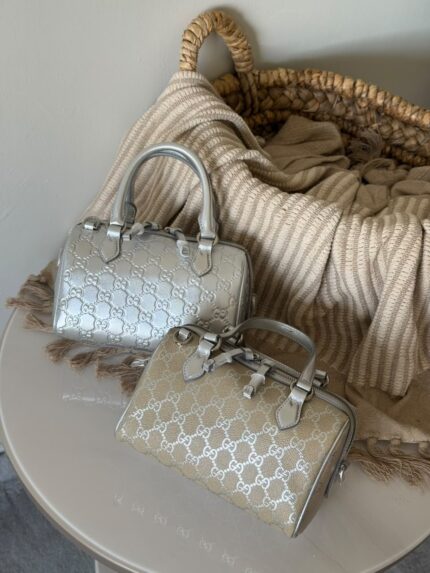 Gucci GG Emblem Mini Boston Bags