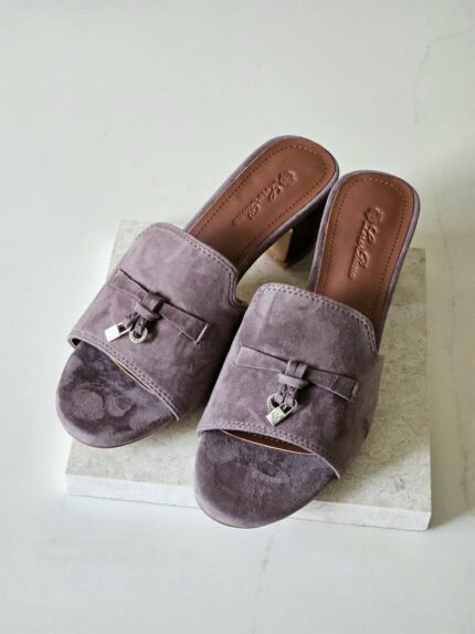 Loro Piana Summer Charms Heeled Mules