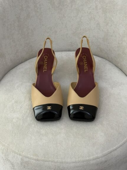 Chanel Cap-Toe Slingback Pumps