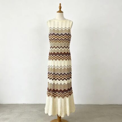 Missoni Signature Zigzag Knit Maxi Dress