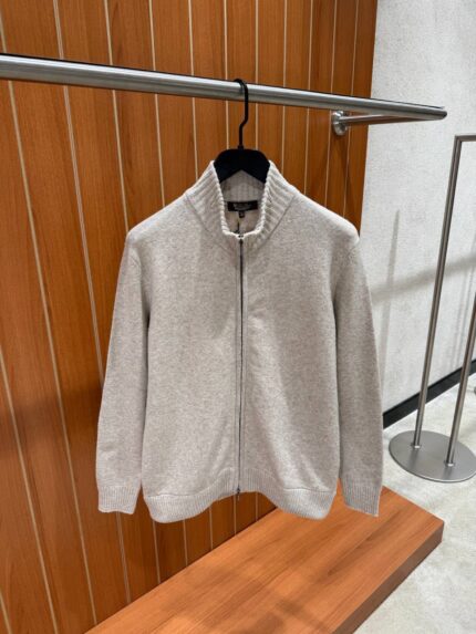 Loro Piana Full Zip Cashmere Bomber Jackets