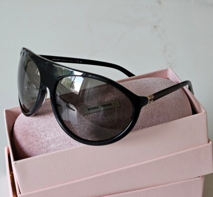 Miu Miu Glamour Oversized Mask Sunglasses