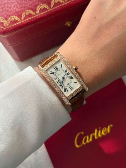 Cartier Tank Américaine Large Model with Diamond Bezel Watches
