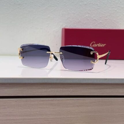 Cartier C Décor Rimless Sunglasses
