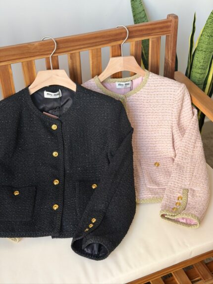 Miu Miu Tweed Bouclé Cropped Jackets
