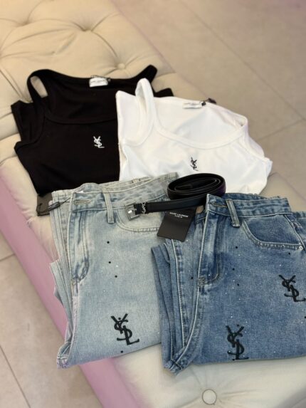 YSL Casual Logo Tank Tops
