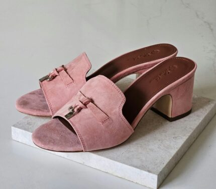 Loro Piana Charms Walk Suede Mules