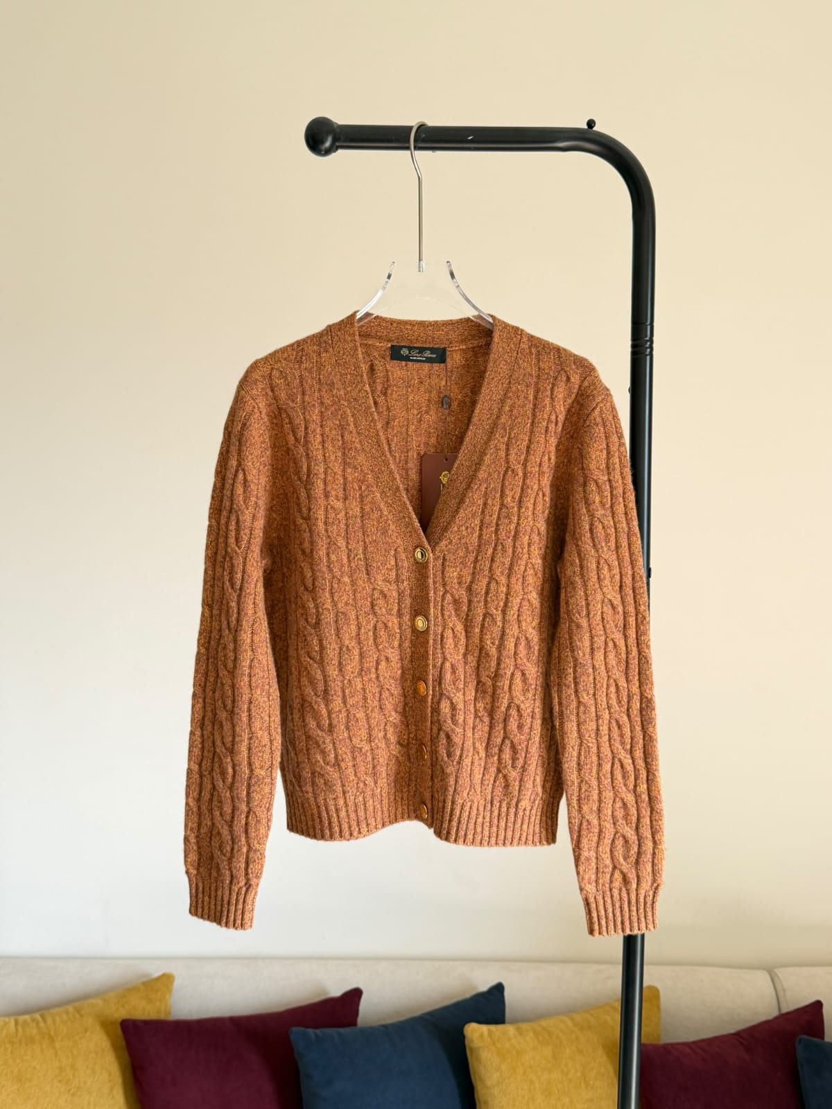 Loro Piana Cable-Knit Cashmere Cardigan