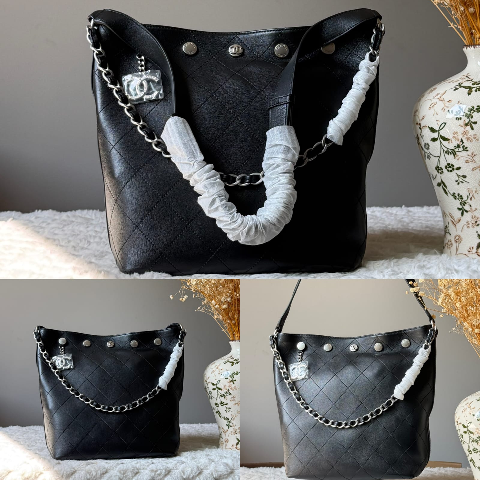 Chanel Quilted Hobo Bucket Bags